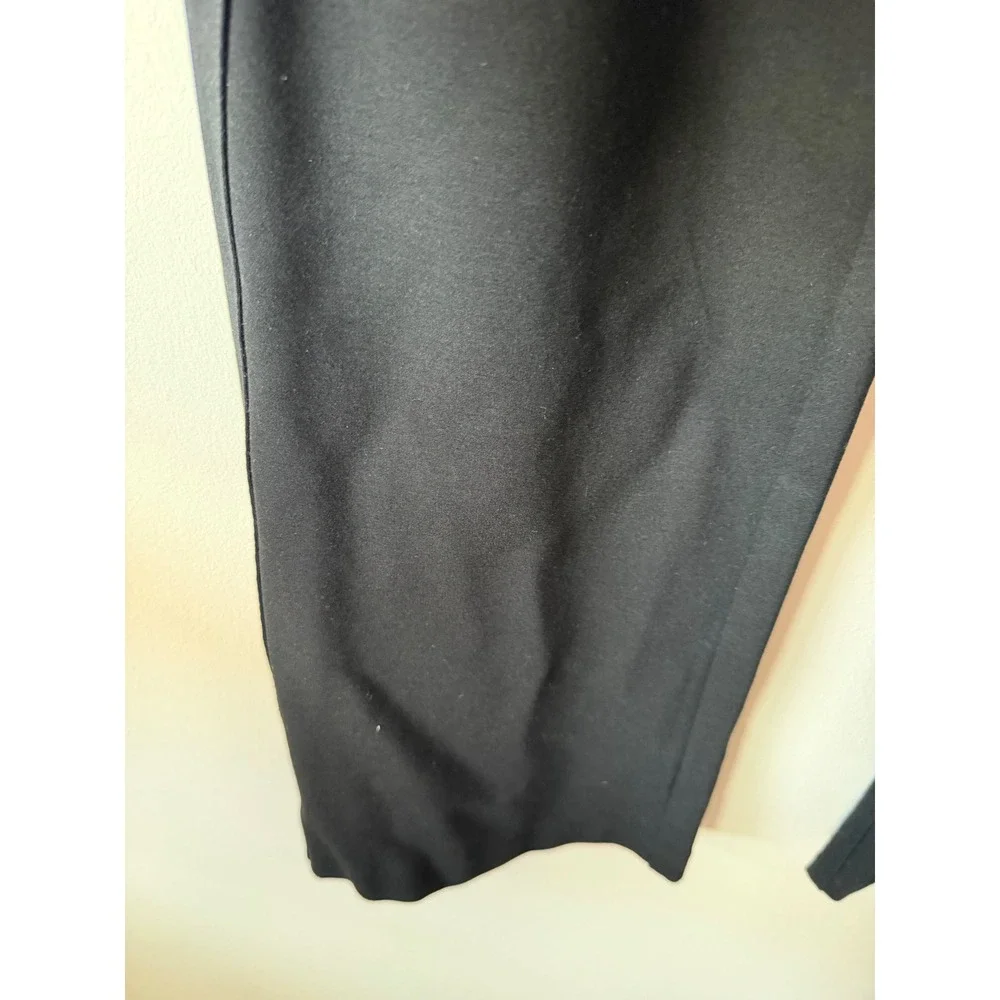 Maeve Anthropologie Pull On Flare Pants Large Black High Rise Stretch Trousers